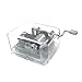 Helen Zora 18 note Acrylic Clear Hand Cranked Gurdy Musical Mechanism Music Box Kids Gift (La Vie En Rose)