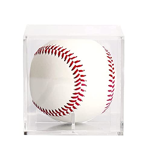 LuxRound Baseball Display Case, Baseball Memorabilia Display Case Clear
