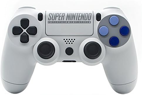 Sony PS4 DualShock 4 PlayStation 4 Wireless Controller - Custom SNES Super Nintendo Design Un-Modded