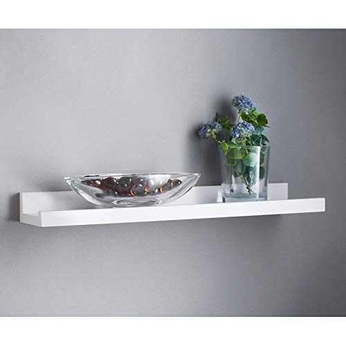 Stunning Lokken Small Picture Shelf 48Cm - White, Shelf Storage Rack Kitchen Home Decorative Shelf, Living Room, Bedroom Room, Eye-Catching For Walls