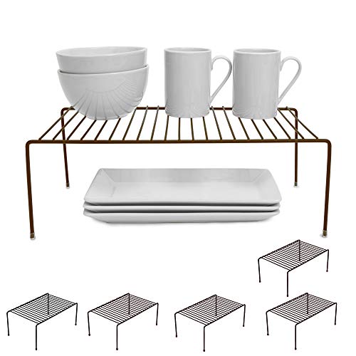 Smart Design Cabinet Storage Shelf Rack - Large (8.5 x 16 Inch) - Steel ...