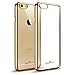 iPhone 6s Plus Case,Hallsen [Electroplating TPU] Ultra Slim Lightweight Crystal Clear Back Cover Soft TPU Case for Apple iPhone 6 Plus/6s Plus 5.5inch - Gold