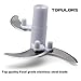 TOPULORS Manual Food Chopper Hand-Powered Food Chopper Compact Handheld Onion Chopper, Garlic Squeezer, Ginger Slicer, Pepper Cut, Herbs Chop, Cheeses Chopper Masher