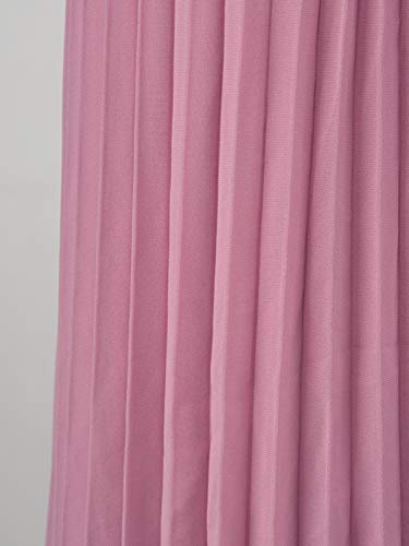 PERSUN Women's Casual Chiffon Cut Out Shoulder Pleated Party Maxi Dress (Small, Bean Paste) - Thumbnail 6
