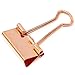 Bright Creations Decorative Rose Gold Binder Clips - 0.75 in, 100 Pack - Mini Clips for Files & Documents - Gold Desk Accessories & Office Decor