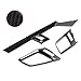 x xotic tech Carbon Fiber ABS Car Interior Front Side and Console Air Outlet Vent Frame Trim Cover Sticker for Honda 10th Gen Civic 2016 2017 2018 2019 2020 2021