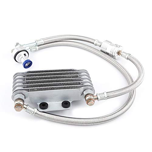 KIMISS Motorcycle Engine Oil Cooler Oil Cooling Radiator Kit for Honda