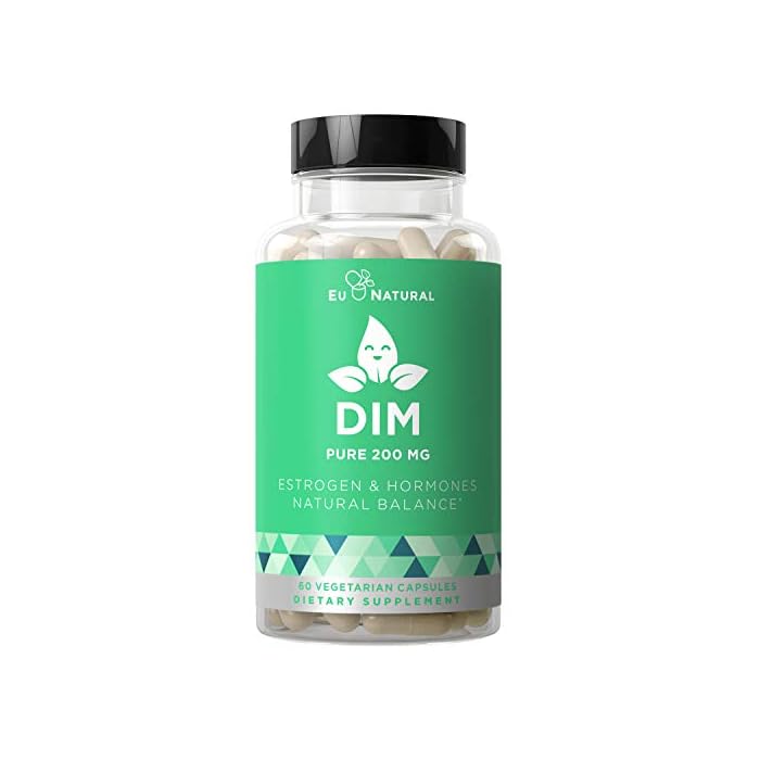 DIM Supplement Pure 200 Mg – Energy Fatigue & Stress Relief, Estrogen Balance, Menopause & Hot Flashes, Hormonal Support…