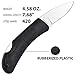 Folding Knife - EDC Pocket Knife - Outdoor Fold Knifes Classic Stainless Steel Folder with Rubber Handle - Best Utility Pocket Knife for Urban and Hiking Use - Grand Way 5292