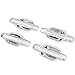 E-Autogrilles Triple Chrome Plated ABS 4 Door Handle Cover with Passenger Key Hole for 04-12 Chevrolet Colorado / 04-12 GMC Canyon / 06-08 Isuzu I Series (64-0110)