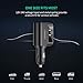UGREEN Car Charger 60W Cigarette Lighter Socket Splitter, 5V 2.4A Dual USB with Extra Fuse Tube Compatible for iPhone SE 11 Pro Max Xs X 8 Plus, Samsung Galaxy S9 S8 S10 Plus, LG V30 V20, Sony