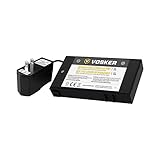 Vosker Rechargeable Battery Pack and Charger for V100 and V200 Security Cameras, Long Lasting Lithium Ion, Fast Charge 2000 mAh Capacity, Cold Weather Resistant