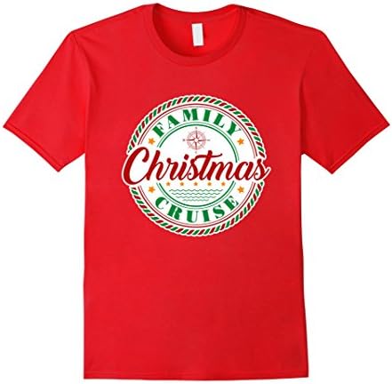 Mens Family Cruise T-Shirt -- Family Christmas Cruise Large Red