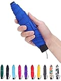 Fidus Small Windproof Travel Umbrella - Compact Folding Light Portable Sun & Rain Outdoor Golf Umbrella for Women Men Kids-dark blue
