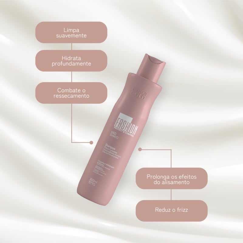 Kit Escova Progressiva Fashion Gold 300g