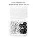 6Pcs Small Size Lava Cage Locket Pendants with 6 Lava Stone Diffuser Beads Balls Charm Kit Set for Essential Oils Jewelry Making Supplies Necklace Bracelet by Afantti, Silver