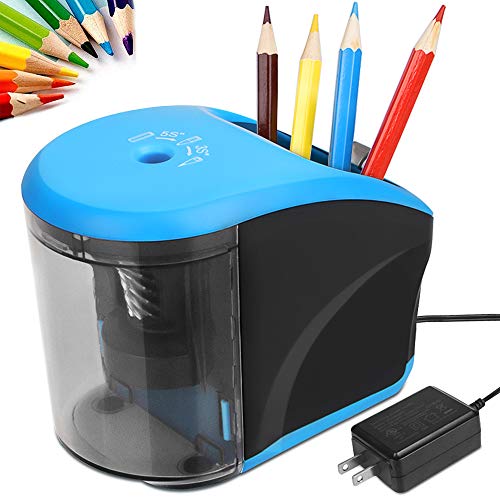 Electric Pencil Sharpener, AC Power Adapter(Include)/Battery Operated