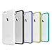 iPhone 6 Case,5 Pack Ace Teah Ultra Thin iPhone 6 Case Crystal Clear Hard Back Panel Shock Absorbing Colored Protective TPU Bumper Case for iPhone 6 6s (4.7 inch)- Black, White, Purple, Cyan, Green