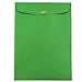JAM PAPER 9 x 12 Colored Envelopes with Clasp Closure - Green Recycled - 10/Pack