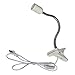 CTKcom UVA UVB Light Bulb Reptile Ceramic Heat Lamp Pet Heating Bulb Holder Clamp Lamp Fixture Heating Light Lamp for Reptiles,Aquarium Reptile Light Adjustable Habitat Lighting Stand,110V-130V(White)