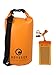 Odyssey Waterproof Roll Top Dry Bag w/ Free Waterproof Cell Phone Case - Compression Sack Keeps Gear Dry for Kayaking, Beach, Rafting, Boating, Hiking, Camping and Fishing