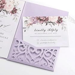 Wedding Invitations with Envelopes and RSVP Cards