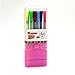 Reaeon Color Pens Watercolor Washable Art Markers Fine Tip Pen Set of 12 for Adult Coloring Books, Drawing and Fun
