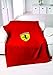Ferrari Shield Red Fleece Blanket