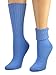 Sierra Socks Women's Solid Color Ribbed Crew Turn cuff Acrylic School Uniform 3 Pair Pack Socks 300616 (Socks Size: 9-11, Shoe Size: 4-10, Green/Blue/Red)