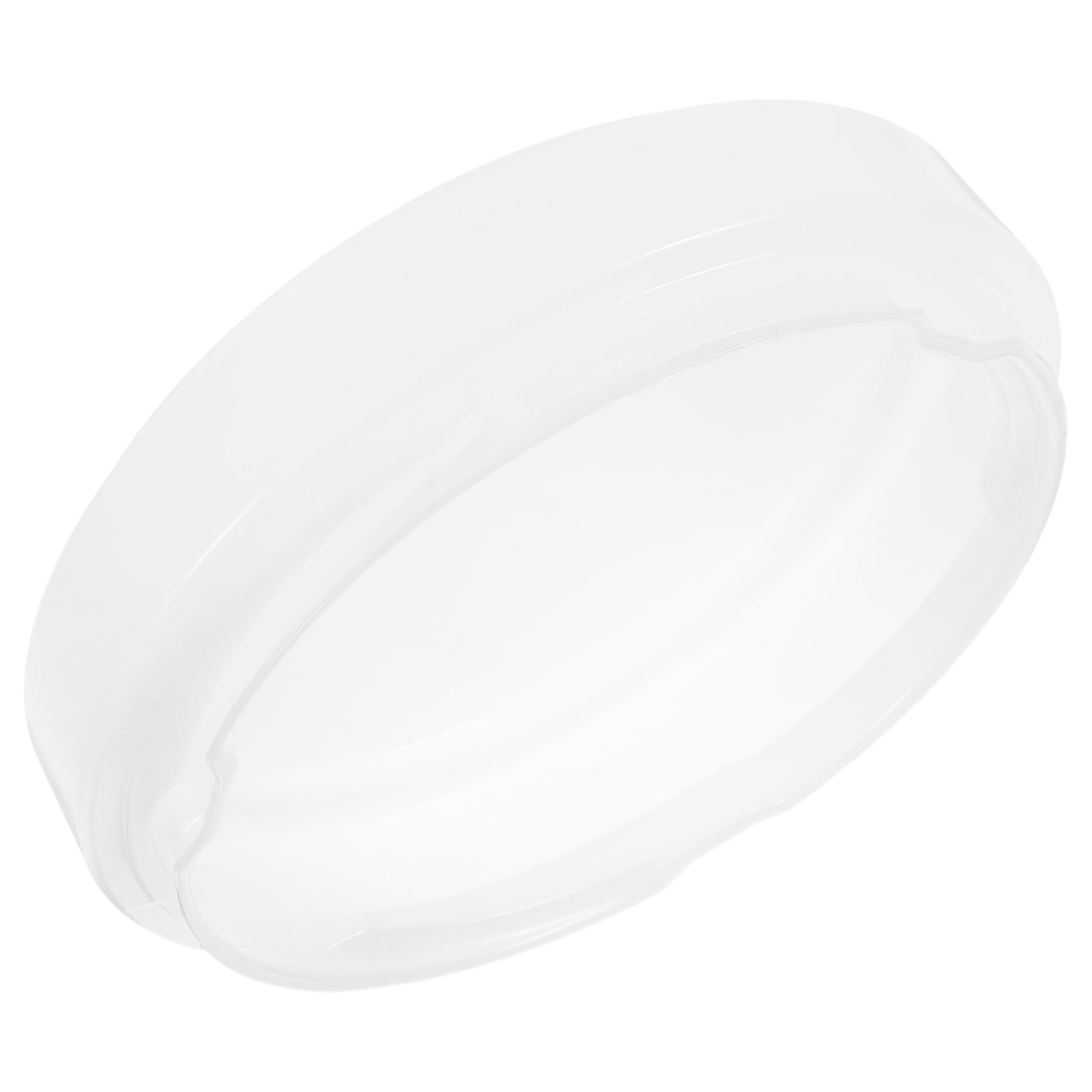 CLISPEED Round Dome Lamp Shade Ceiling Light Cover Plastic Flush Mount Light Shade Replacement 18.7cm Opening Diameter for Kitchen Bathroom Balcony Fixtures