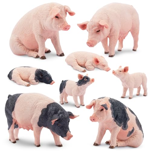 Toymany Realistic Pig Figurines