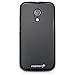 Fosmon DURA-FROST Smooth Durable & Flexible Slim Fit TPU Case Cover for Motorola Moto G (2nd Generation) 2014 (Black)