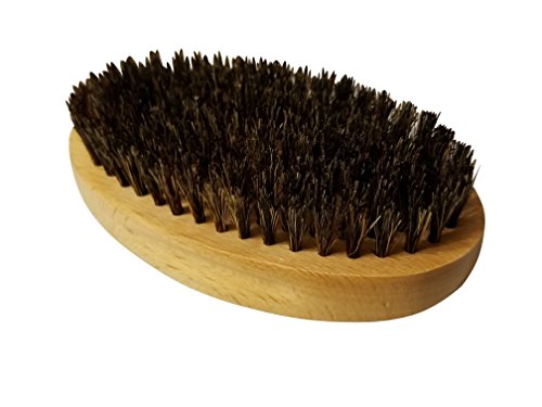 Wooden Boar Bristle Brush and Comb Set with Case from Striking Viking - Anti-Static Wood Pocket Comb with Fine & Coarse Teeth Plus Firm Boar Bristle Brush