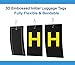 Luggage Tag Initial Bag Tag - Fully Bendable Tag w/Stainless Steel Loop