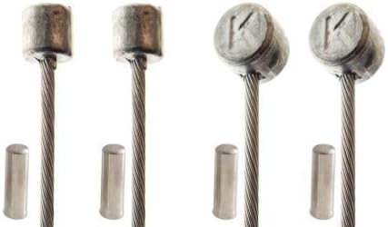BDBikes™ - Mountain Bike, Cycle Brake & Gear Cable Set - 2 Brake Cable Inners & 2 Gear Cable Inners - Galvanised Steel - 4 Pieces Total