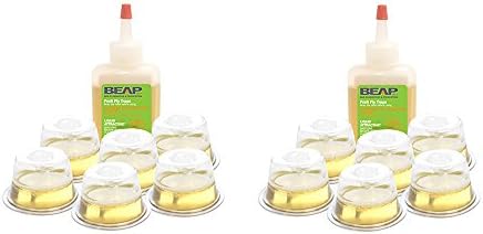 BEAPCO Drop-Ins Fruit EOMNx Fly Traps, 6 Count (2 Pack)