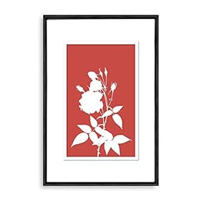 Framed Abstract Flower Home Artwork for Living Room Bedroom