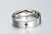 Stainless Steel Cross Ring for Mens Womens Christian Jesus Christ Lord Prayer Silver