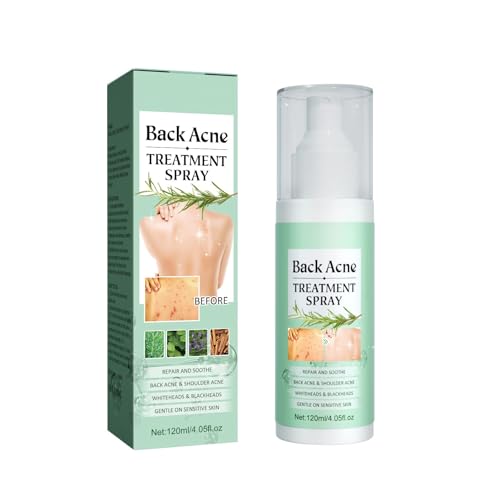 LBOYLOVE® Back Acne Treatment Spray – 2% Salicylic Acid & Hypochlorous Acid Spray for Body Acne, 120ml – Deep Cleansing, Fades Scars, Soothing Repair for Back, Chest & Shoulders