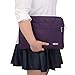 Qishare 11.6 12 inch Laptop Case Laptop Shoulder Bag, Multi-functional Notebook Sleeve Carrying Case With Strap for Notebook Microsoft Surface Pro 6/5/4/3 Macbook Air 11 12(Purple)
