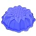 X-Haibei 9inch Round Flower Cake Baking Silicone Mold Cake Ice Cream Jello Decorating Dessert Pan