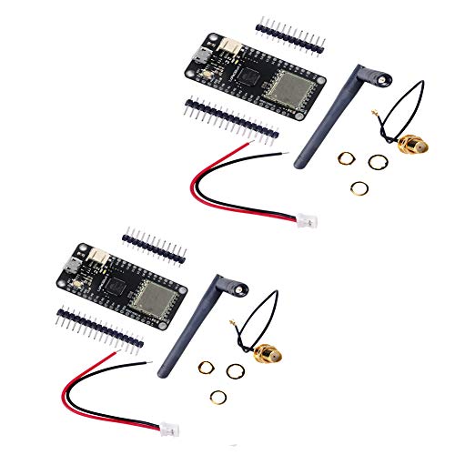 2 Sets LoRa32u4 II Lora Development Board Module HPD13 Antenna Power Cable