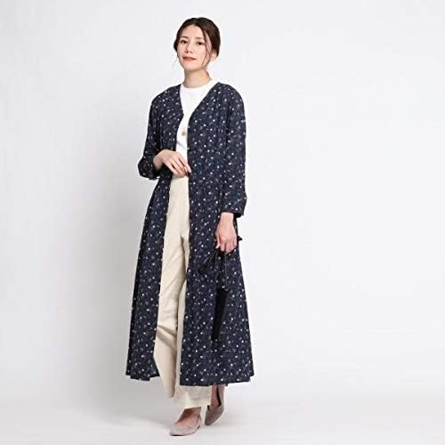 Amazon デッサン レディス Dessin Ladies 洗える アニマルフラワープリントワンピース ネイビー 093 02 M ワンピース チュニック 通販