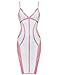 whoinshop Women's Rayon Strappy Bodycon Bandage Evening Dress