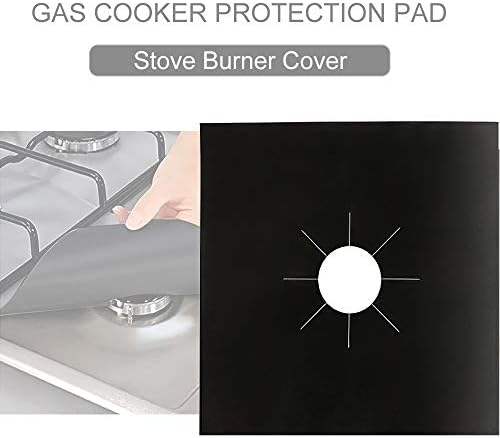 DRhomehouse Gas Cooker Protection Pad Stove Burner Covers Gas Range Cushion Non-Stick Reusable Washable for Kitchen Gas Stove