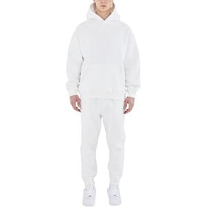 HHGKED Men's Sweatsuits 2 Piece Outfits Baggy Travel Vacation Fashion Clothes Casual Hoodie Jogging Track suits Sets