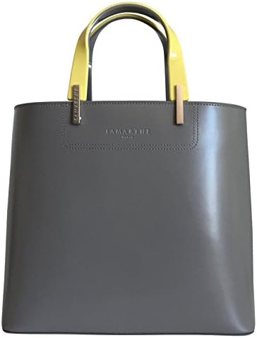 LAMARTHE Bag Portofino Ladies Handbag Genuine Leather Gray Tote Bag Grigio Per;a; Dimensions: (LxHxW) 30 x 26.5 x 11.5 cm - One size