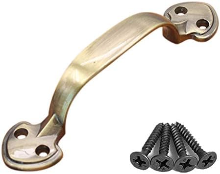 Pull Knobs Wardrobe Handles Door Knob Furniture Kitchen With Screws Rustic Single Hole For Office Antique Retro Cabinet Handle Pull green bronze