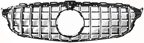 GTR Grille for Mercedes Benz w205 AMG Look Silver Color 2015-2018 (Silver)