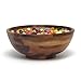 Lipper International Acacia Footed Round Flared Serving Bowl for Fruits or Salads, Small, 7